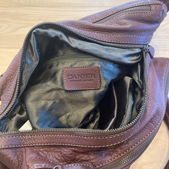 Danier Brown Leather Shoulder Bag - Picture 5 of 10